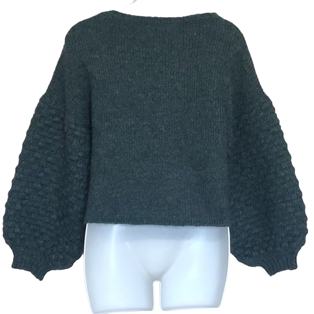 Sundays Merino Wool Mohair Blend Balloon Sleeve Sweater - Picture 2 of 5